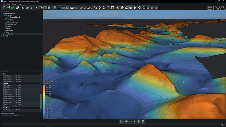 NaviSuite Mobula Pro (VideoRay) + Processing — интерфейс программы, вид 5